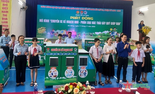 Đà Nẵng: 11 trường tiểu học tham gia mô hình “Chuyến xe kế hoạch nhỏ - Phân loại rác thải gây quỹ giúp bạn”